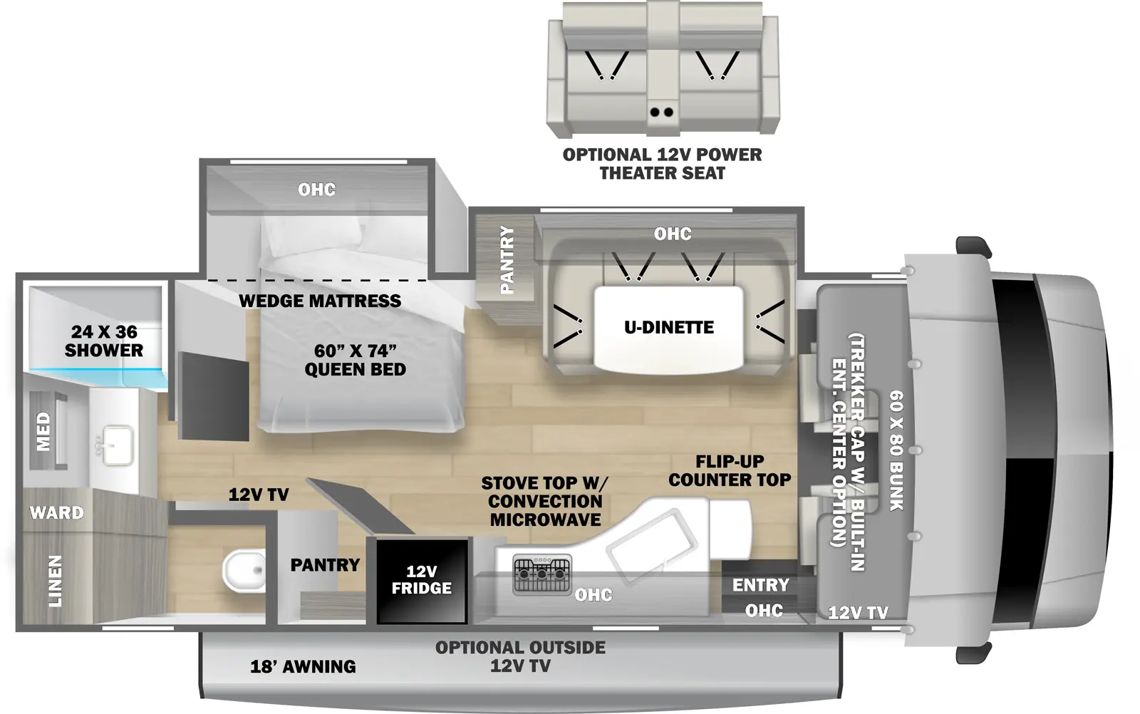 Sunseeker Classic 2440DS Floorplan